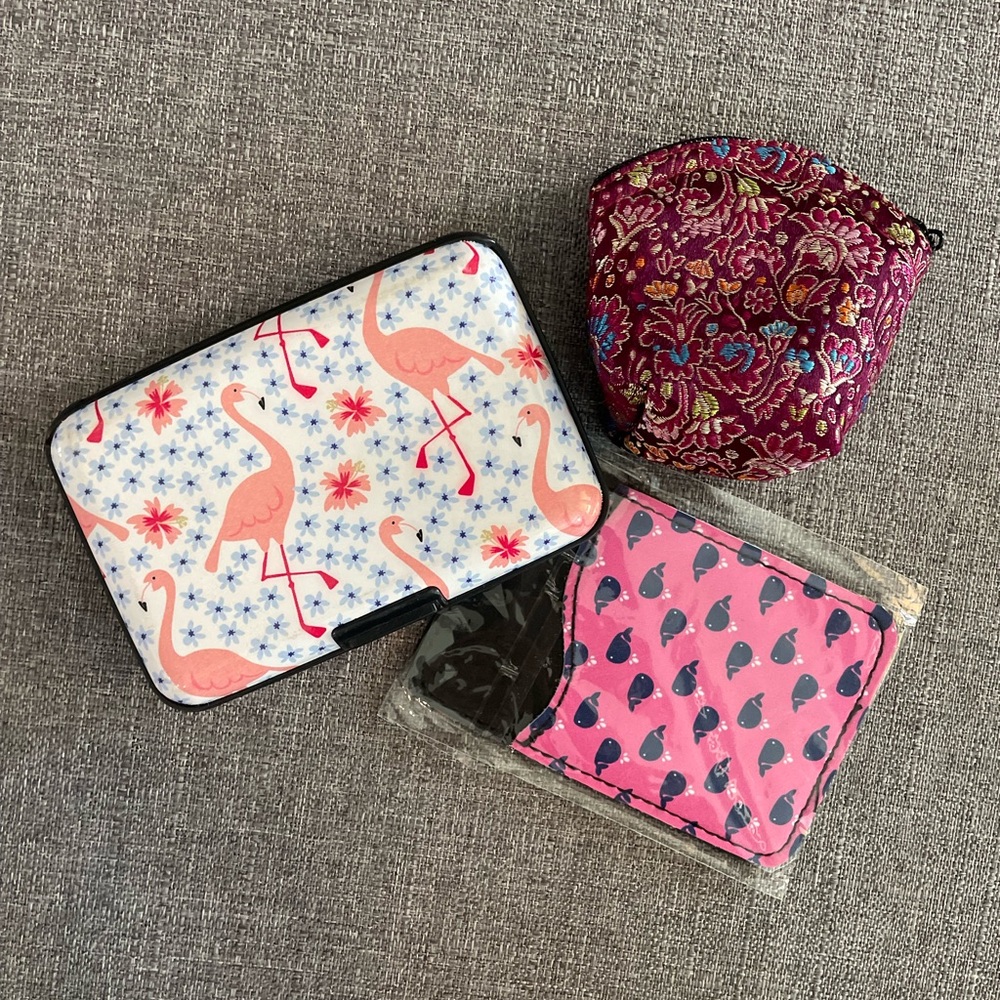 🍀3 FOR $15🍀 | Trio | Card Case | Phone Sticker Card Slot | Small Coin